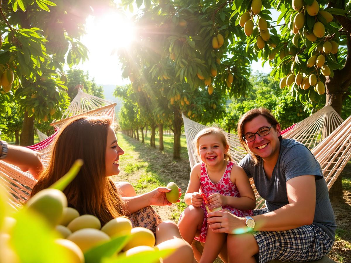 Finca frutal en familia