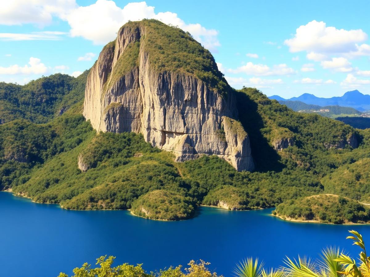Peñol, embalse y pueblo de zócalos